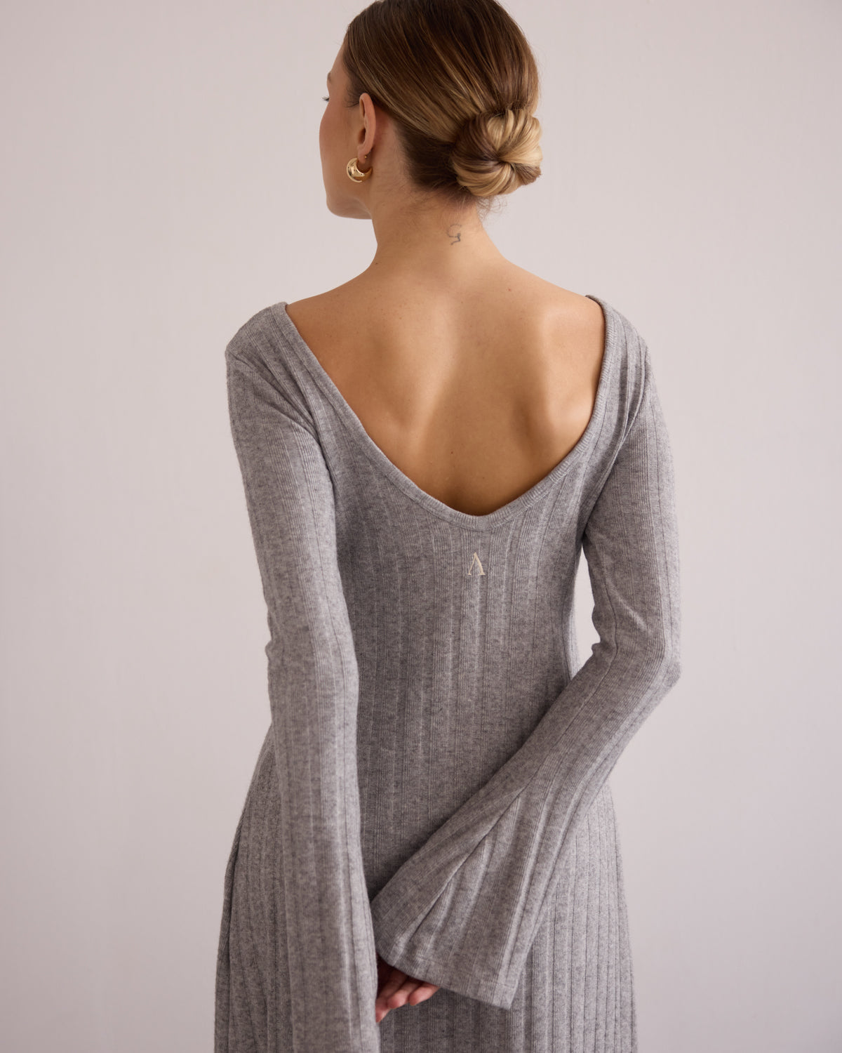 Alma Knit Dress Grey