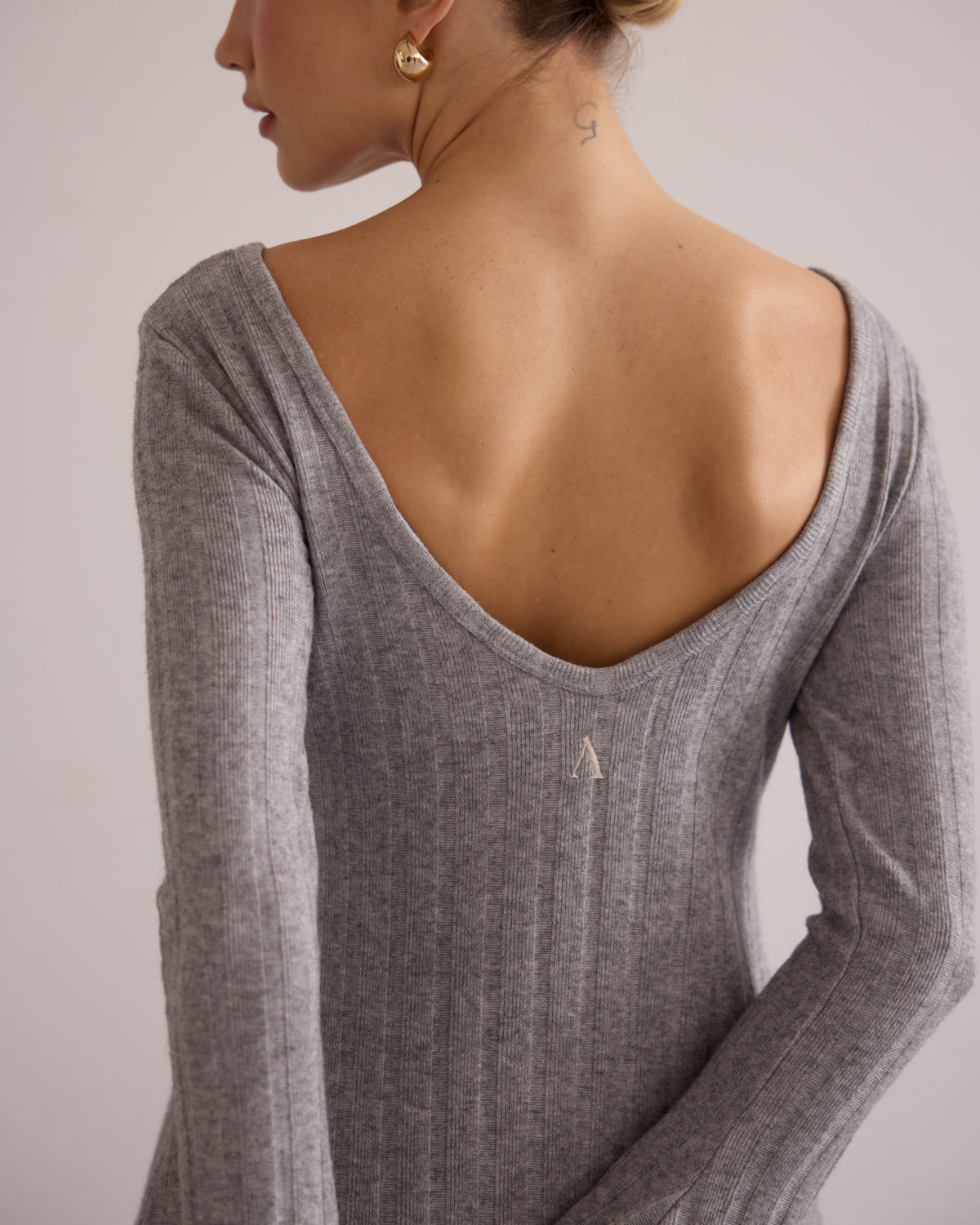 Alma Knit Dress Grey